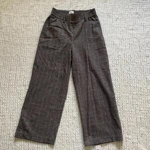 Wilfred Brown Plaid Pants